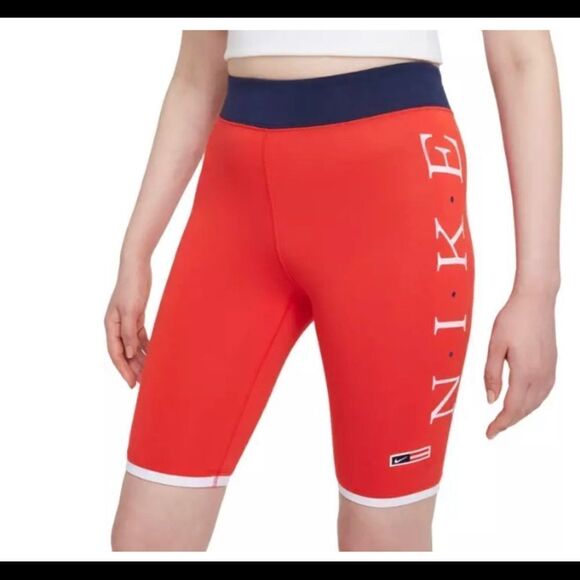 Nike Women's Sportswear Essential Americana Bike Shorts - Picture 1 of 9